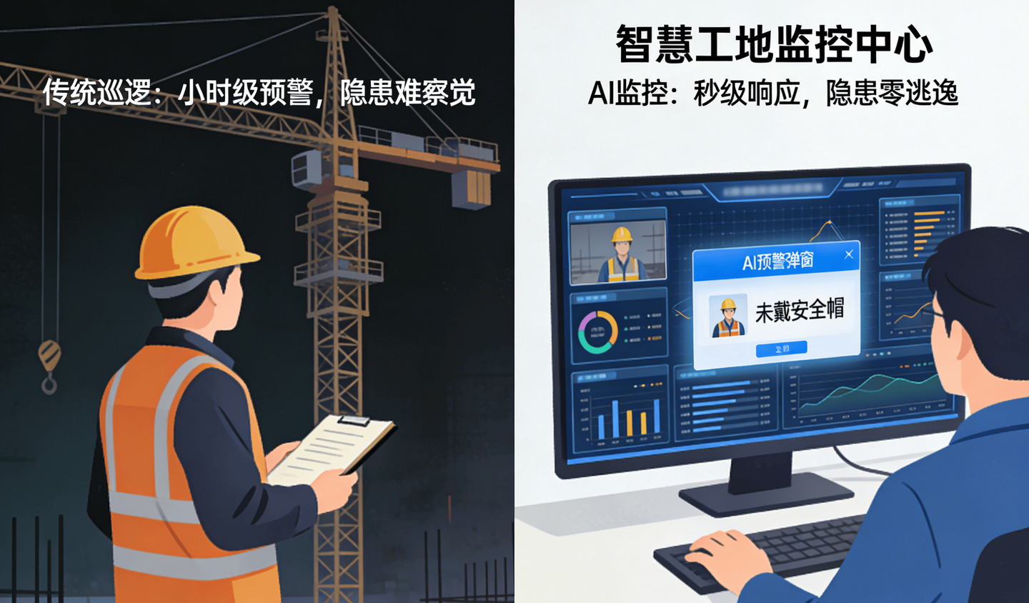 智慧工地AI視頻監控，施工安全預警邁入“秒級時代”！